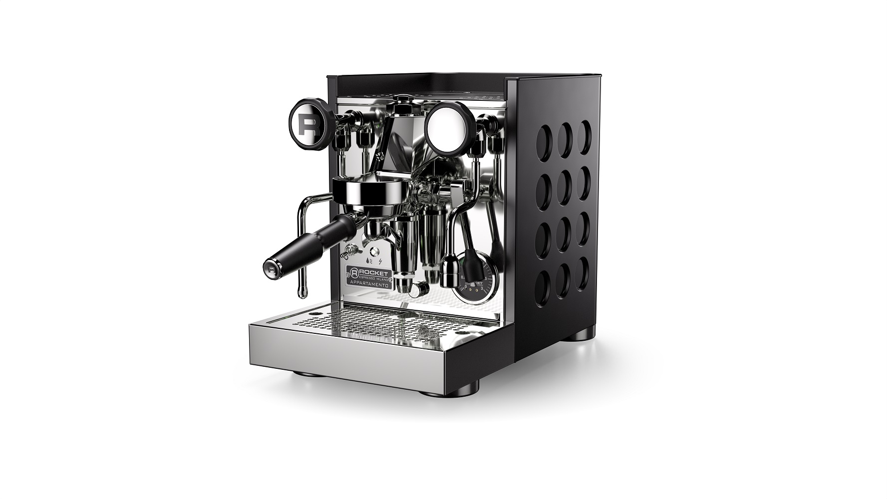 Rocket Espresso Appartamento TCA musta ja musta